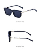 Retro INS Style Steampunk Square Sunglasses