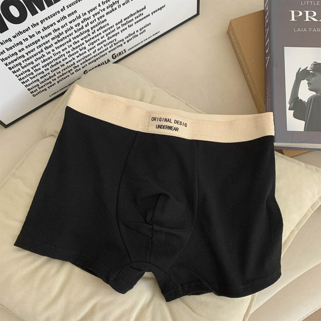 Threaded Contrast Color Men’s Boxer( Set of 04)
