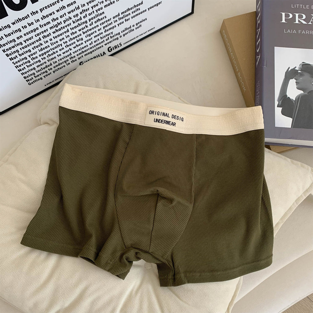 Threaded Contrast Color Men’s Boxer( Set of 04)