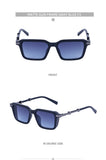 Retro INS Style Steampunk Square Sunglasses