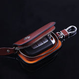 Elegant Wood Texture Car Key Pouch