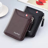BABAOCARY Men's Short Zipper Wallet with Coin Pocket