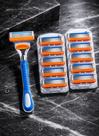 Travel Friendly Five Layer Blade Grip Shaving Razor