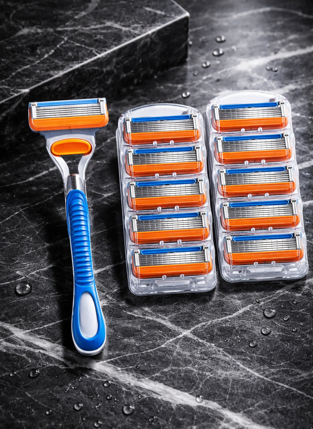 Travel Friendly Five Layer Blade Grip Shaving Razor