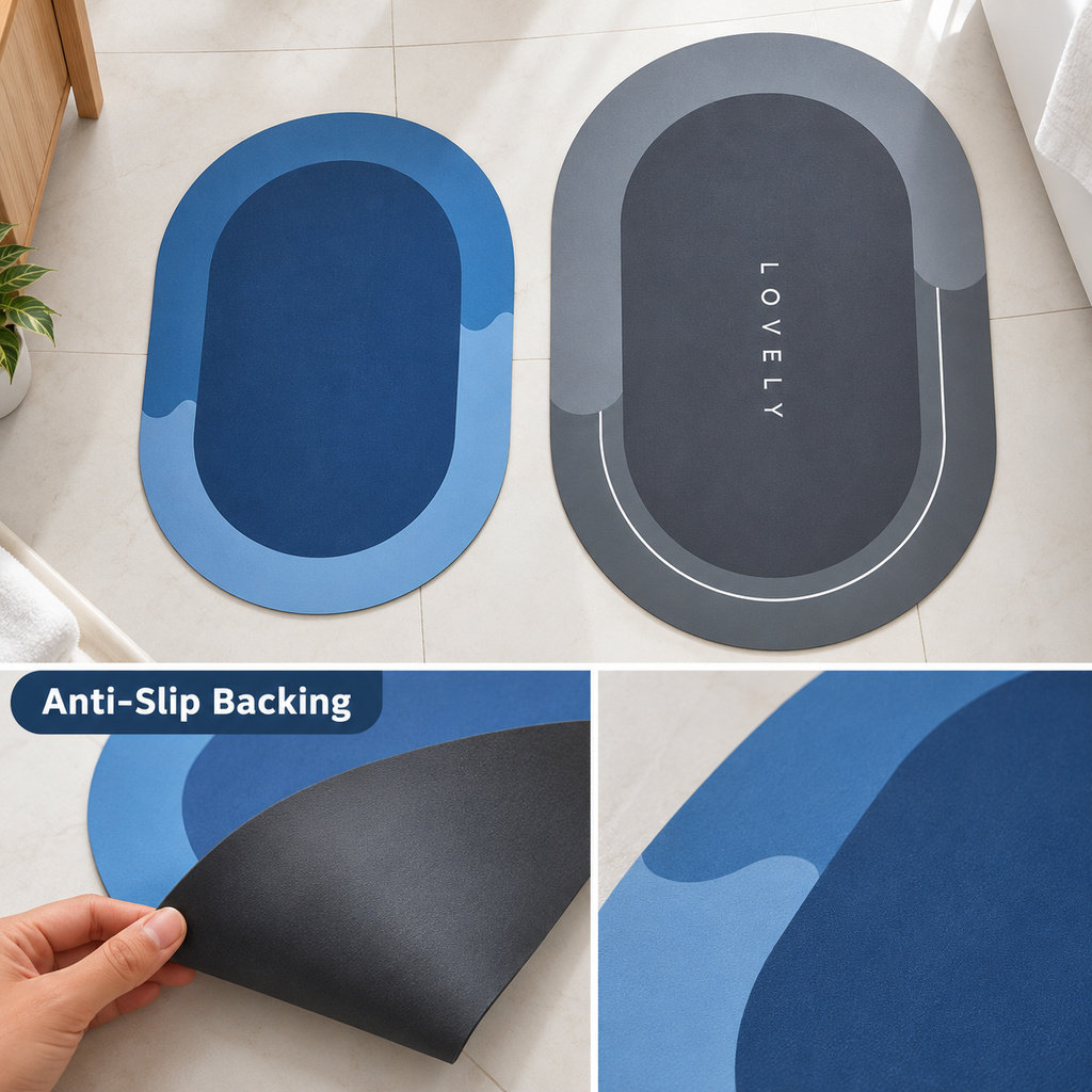 OvalNest anti-slip backing and design close-up