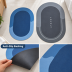 OvalNest anti-slip backing and design close-up