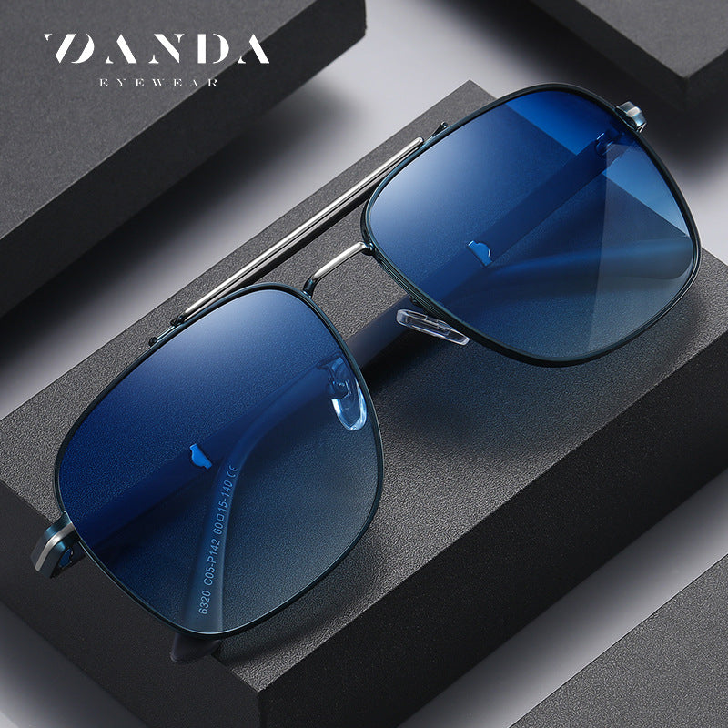 Polarized Metal Large Frame Sunglass for Men