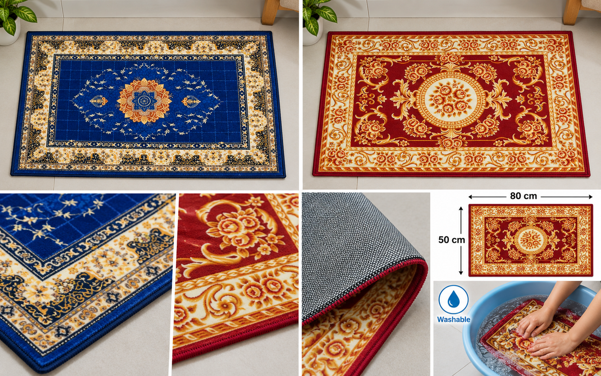 Washable mat care details