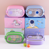 900 ml Cute Student Lunch Box with Spoon