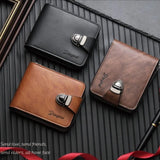 Elegant Secure Buckle Leather Wallet
