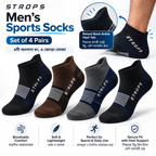 STROPS breathable raised heel socks set of four colors