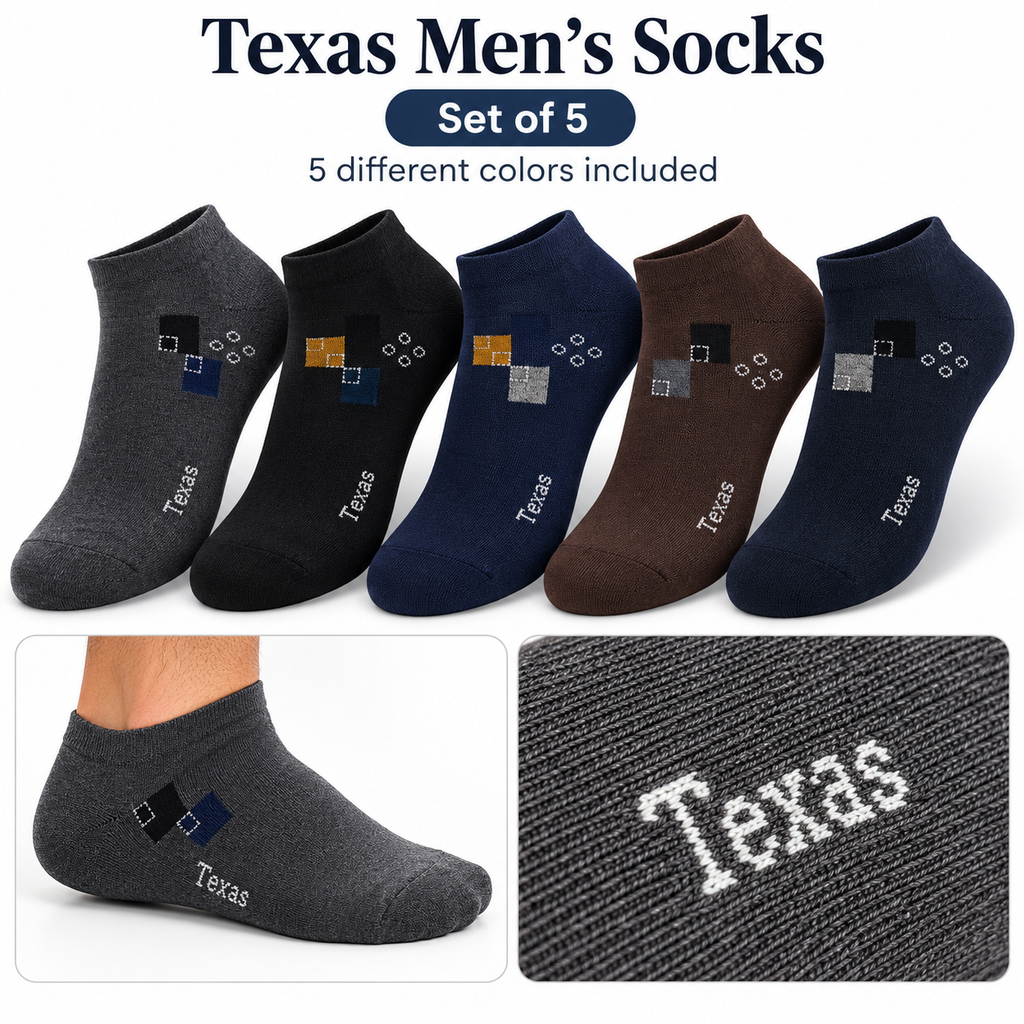 Five-color Texas socks set hero image