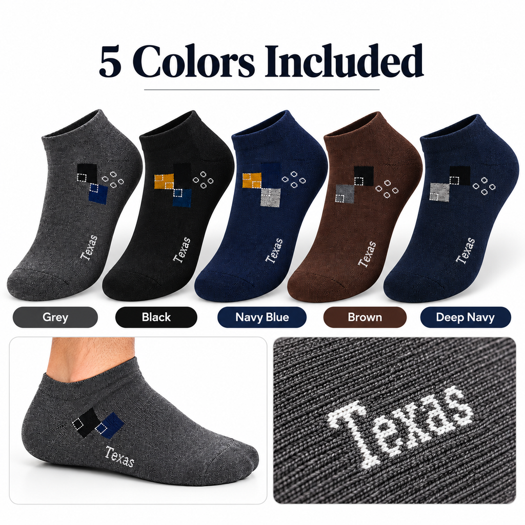 Texas socks five color guide