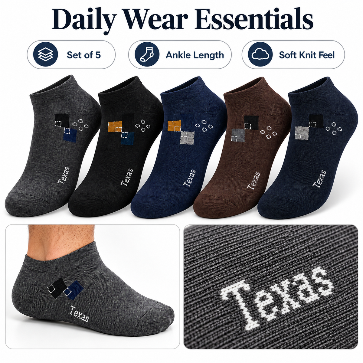 Texas socks daily wear features