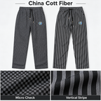 China Cott Fiber fabric close-up of Micro Check and Vertical Stripe