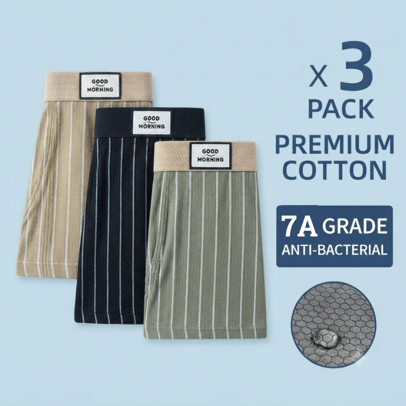 Soft Breathable Ice Silk Boxer  ( Set of 3 )