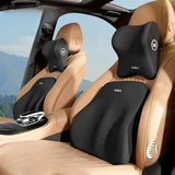 Car Seat Cushion with Butterfly Headrest and Lumbar Support