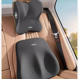 Car Seat Cushion with Butterfly Headrest and Lumbar Support