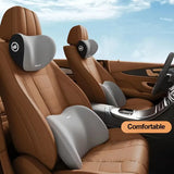 Premium Memory Foam Car Neck Support Seat Pillow Set