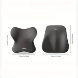 Car Seat Cushion with Butterfly Headrest and Lumbar Support