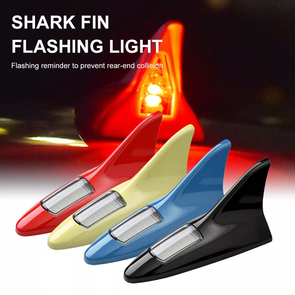 Car Shark Fin Solar Flashing Light Antenna