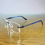 Ultralight Titanium Rimless Optical Glass for Men