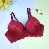 Floral Lace Padded Push Up Bra