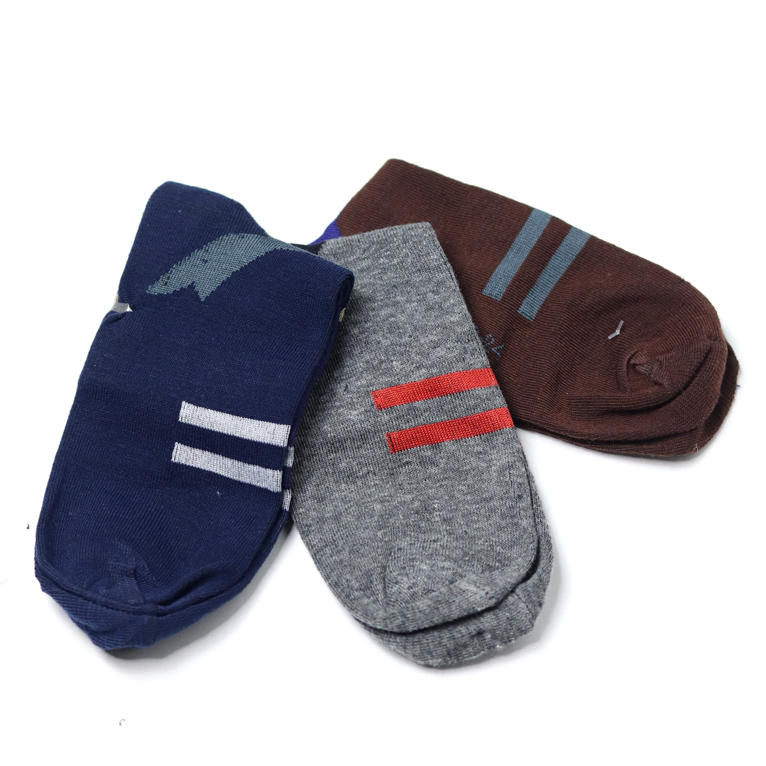 Large Stripe Thick Cotton Warm Socks-3 Pairs