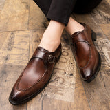 Men's British retro Breathable Slip On Formal Shoe