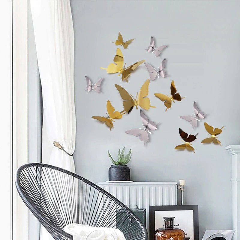 3D Butterfly Wall Sticker ( Set of 3 )