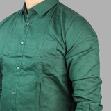 Solid Color Cotton Casual Full Shirt