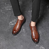 Men's Pointed Toe Leather Formal Shoe