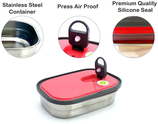 680ml Rectangle Stainless Steel Food Container