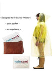 Portable Emergency Disposable Pocket Rain Card (Set of 2 )