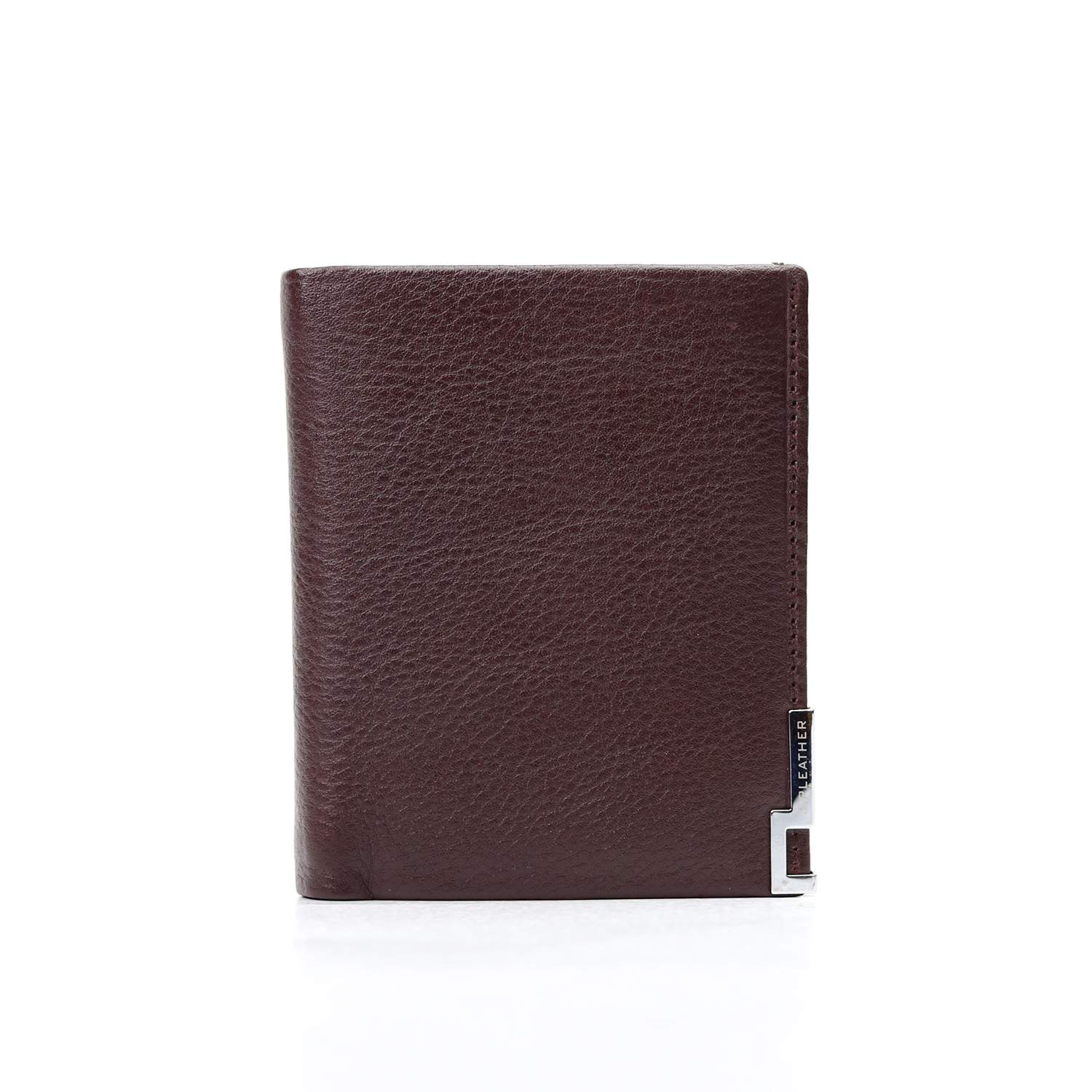 Plain Design Pu Leather Men's Short Wallet