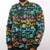 Multi-color Printed Men's Bomber Jacket