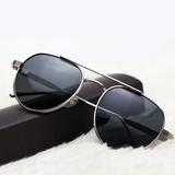 Double Beam Aviator Metal Stylish Sunglass