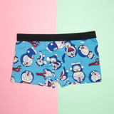 Ice Silk Doraemon Print Men's Boxer