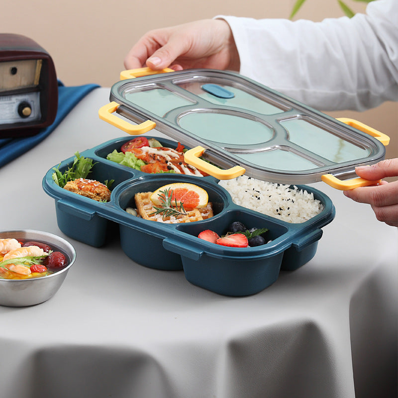 Portable Microwaveable Lunch Box with Soup Bowl