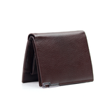 Plain Design Pu Leather Men's Short Wallet