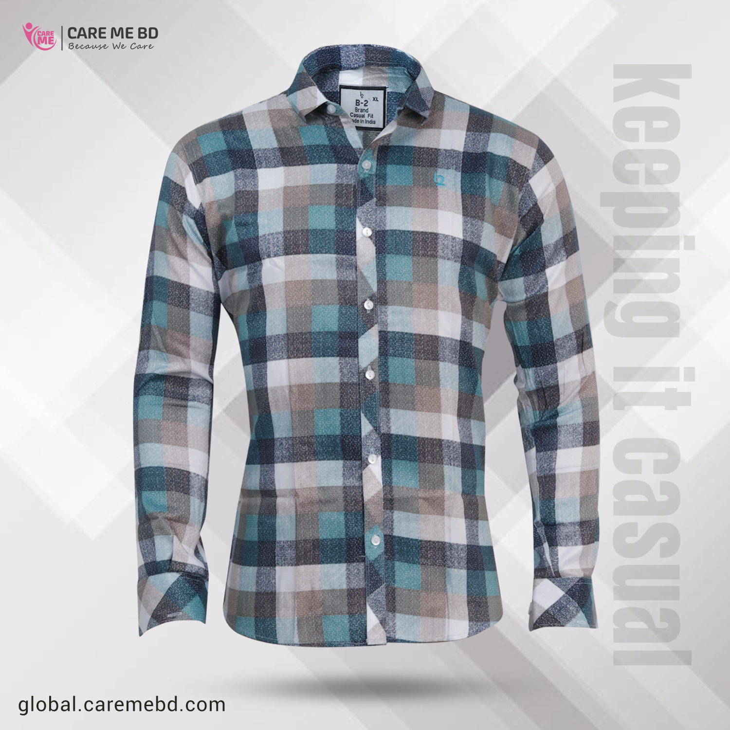 Checkered Pattern Casual Fit Full Shirt