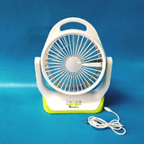 YG-729 Rechargeable AC/DC Fan with LED Light