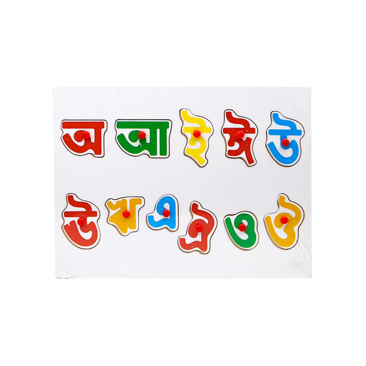 Wooden Alphabet Fruits Learning Educational Puzzle Board