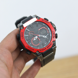 GSHK Silicone Strap Sports Watch for Men