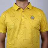 STRIDE Printed Polo T Shirt