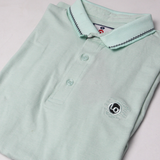 Like On-Solid Paste Color Polo T-shirt