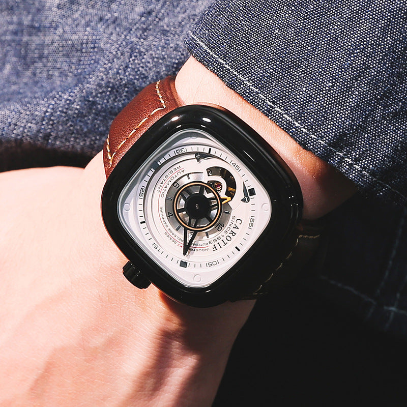 Men's Hollow Square Automatic Watch