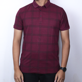 TOP ONE Striped Cotton Polo T Shirt
