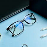 Rectangular Anti-Blue Light Men's Optical Glass