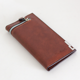 Soft PU Leather Men's Long Wallet